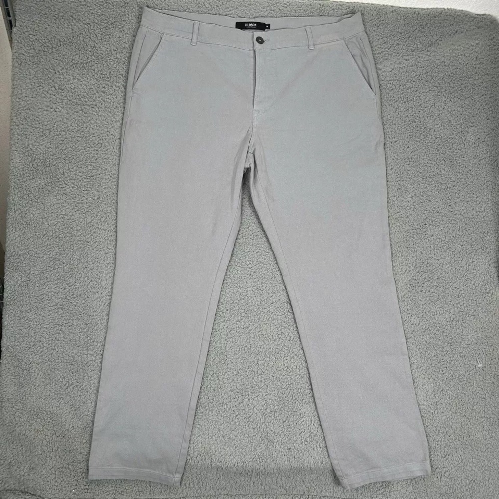Hudson‎ Pants Mens 38 Gray Straight Leg Casual Chino Los Angeles Dress Trousers